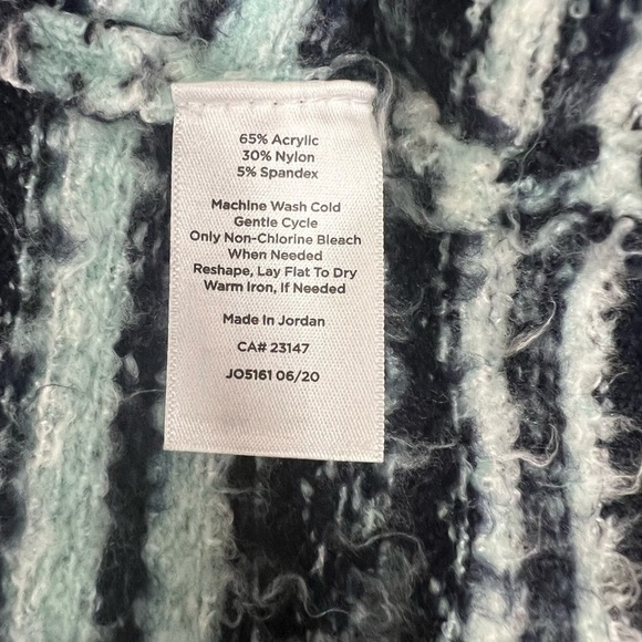 Talbots New Striped Cardigan Sweater Size 1X Petite - Picture 4 of 5